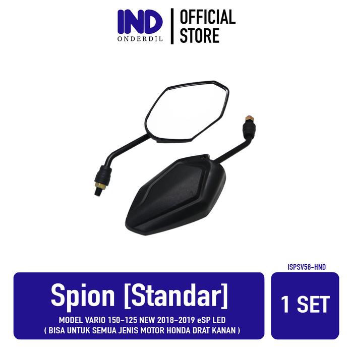 Gambar IND OnderdilSpion-Sepion-Kaca-Mirror-Cermin Standart-Standar-Cembung Model Vario 125-150 New Bisa Untuk Drat Honda Karisma & Supra & Beat & Vario & Scoopy & Grand & Tiger - Datar, Standar dari IND Onderdil Kota Bandung 5 Tokopedia