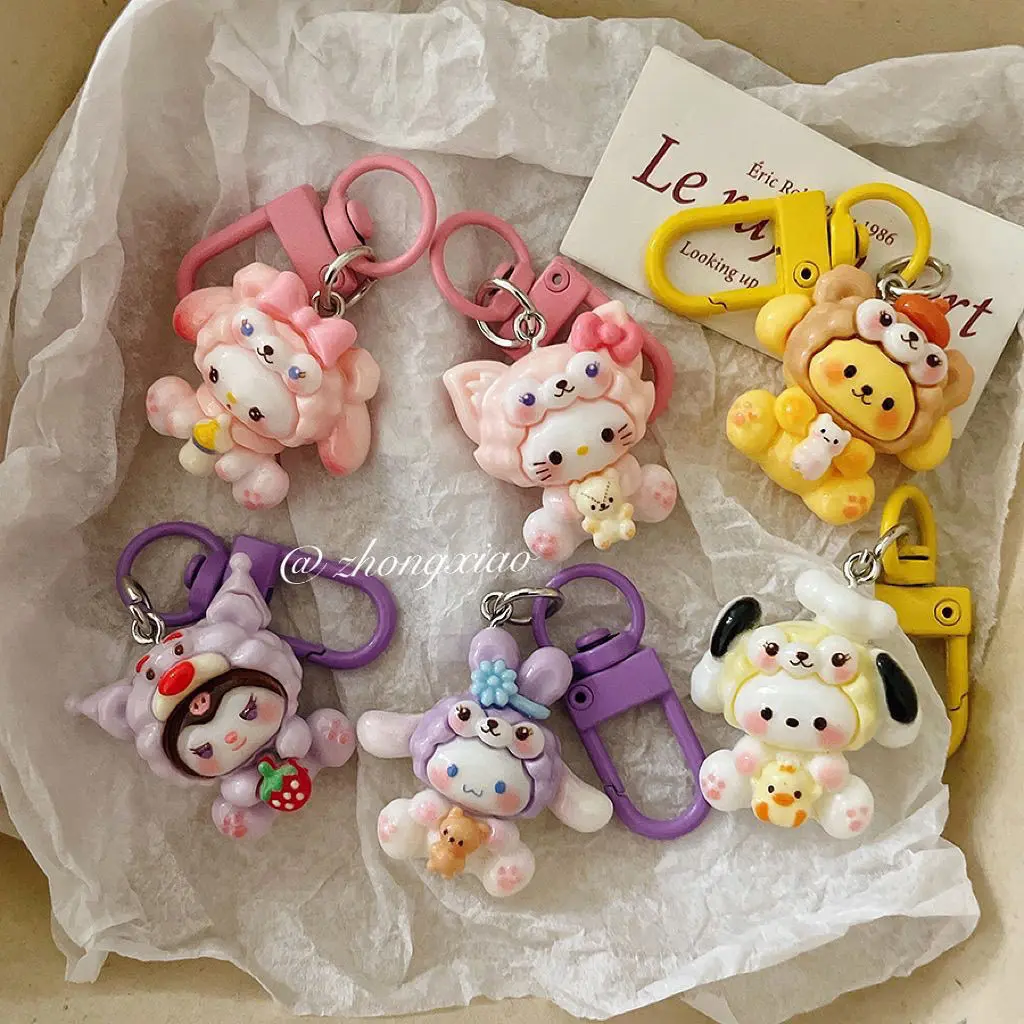 Dây Chuyền Chìa Khóa Hoạt Hình Sanrio, Bán Buôn, Hàng Mới Về, Mặt Dây Chuyền Dễ Thương, Thích Hợp Cho Cặp Sách Học Sinh, Phụ Kiện Túi Xách Nữ, Quà Tặng Bạn Gái, 30 Ngày Bán Chạy, Số Lượng 9936 Miếng, Năm 2025
