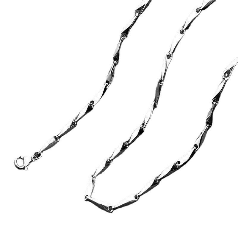 Product Introduction of Sleek Stainless Steel Box Chain Necklace for Men Casual Party Wear 8