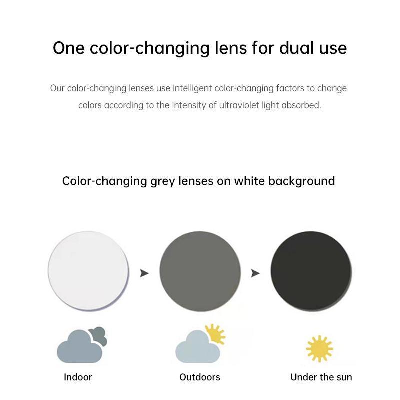 Kính SUNNYINS-Photochromic dành cho nam giới, kính cảm quang chốngxanh biển ánh sáng, kính kinh doanh, khung Retro, nửa khung, kính quang học thay đổi màu sắc Nữ 4