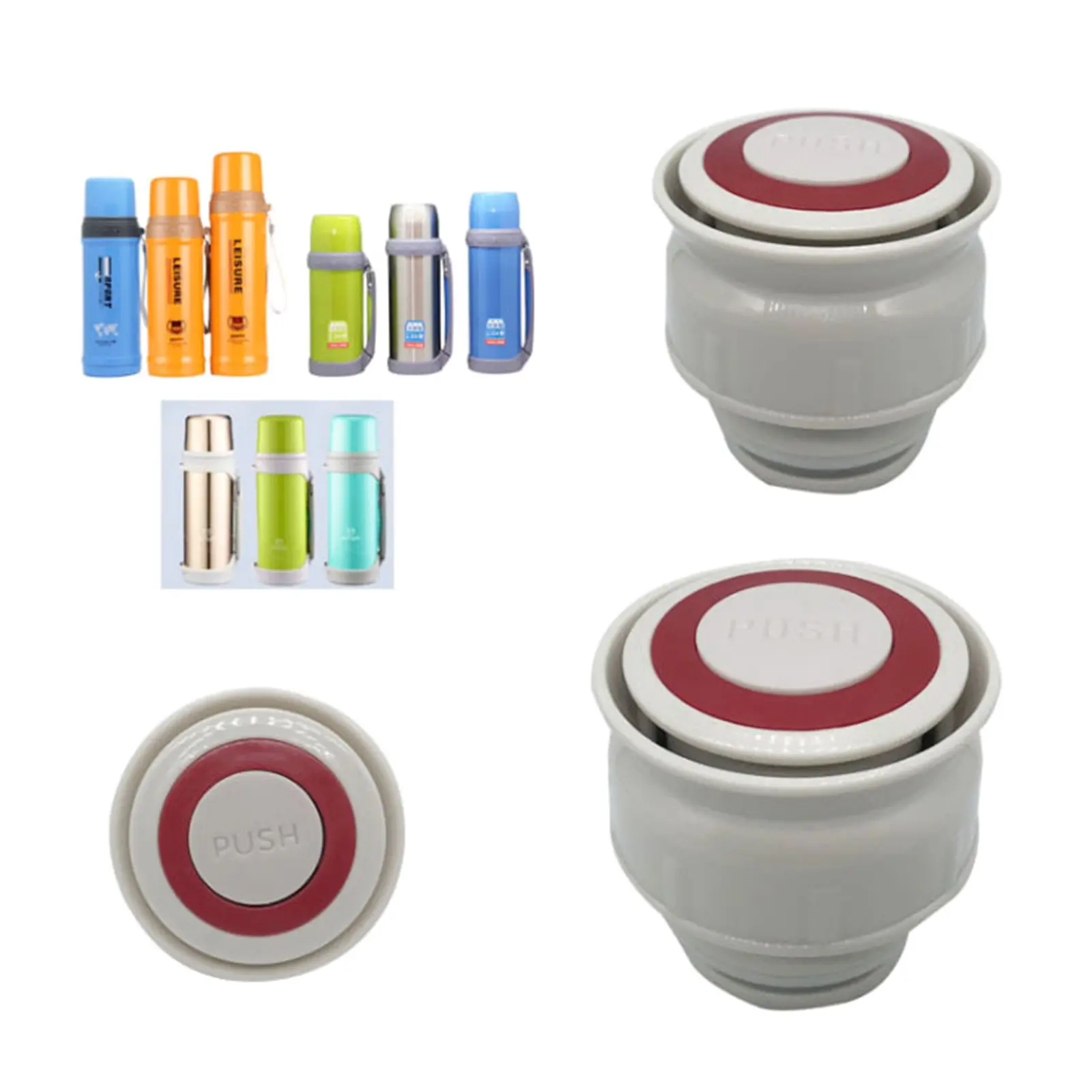 Nắp bình giữ nhiệt chân không, Nắp bình giữ nhiệt hình đạn 4,5cm / 5,2cm, Thích hợp cho cốc du lịch Thông Dụng