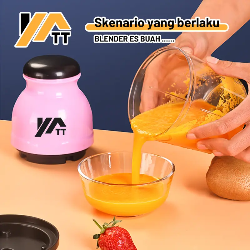 YATT Blender Capsule Portable 600ML Penggiling Daging & Bumbu Blender Serbaguna 4
