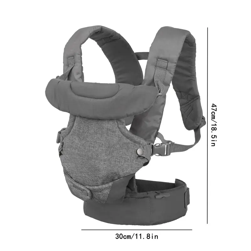 4-in-1 Baby Carrier, 1 Count Hands-free Baby Wrap Carrier, Ergonomic Convertible Face-in and Face-out Front and Back， Suitable for Newborns & Older Babies 1