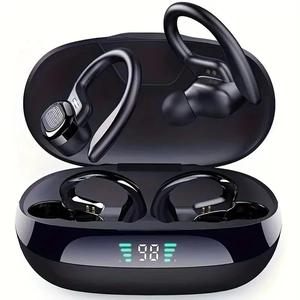 ワイヤレスイヤホン、デジタルディスプレイ付き充電ケース、9D HiFiステレオサウンド、防水スポーツゲーミング用インイヤーデザインイヤホン