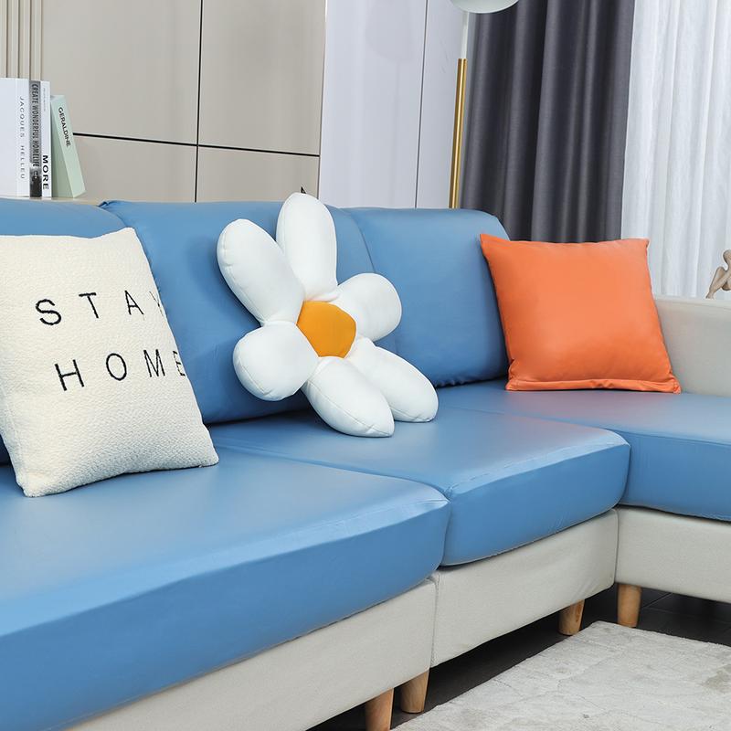 Product Introduction of [juhua] 1/2/3/4 Seater PU Leather Elastic Sofa Seat Cushion Covers for Living Room Waterproof Stretch Chair Seat Cover Couch Slipcover 35