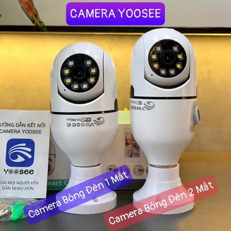 Camera Yoosee Bóng Đèn 2 Mắt 12MP Hoặc 1 Mắt 10MP Chính hãng, Đàm Thoại 2 chiều