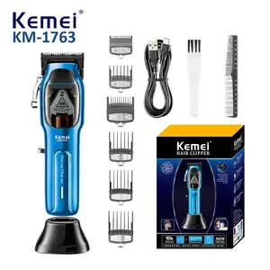 [BISA INSTANT] Kemei KM-1763 Hair Clipper Kemei 1763 Cukur Pangkas Rambut Elektrik 9000 Rpm