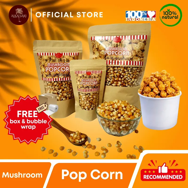 Jagung Popcorn Jumbo Mushroom Alka Sari Food Snacks 0