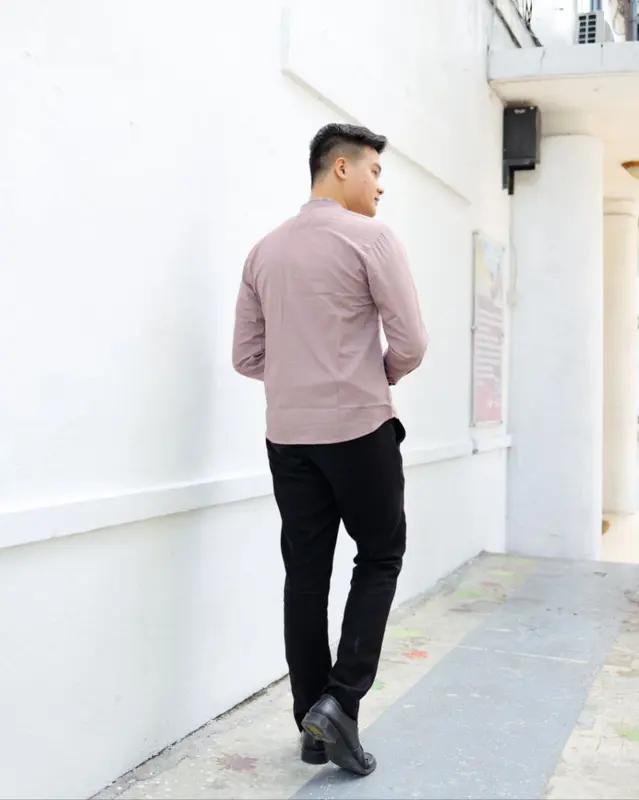 Baju Koko Elrumi Lilac Lengan Panjang Yinsunsin 2