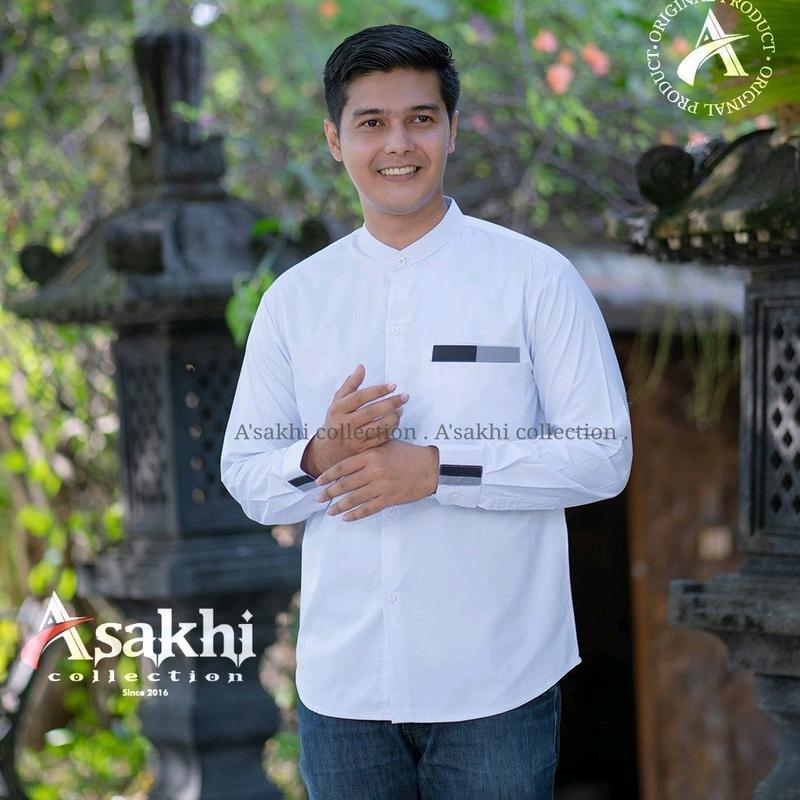 Baju Koko Hadroh Ustad yanluqiy aditiya az zahir mania pekalongan terbaru muhar geratis ongkir Putih Hitam Cokelat Polos 3