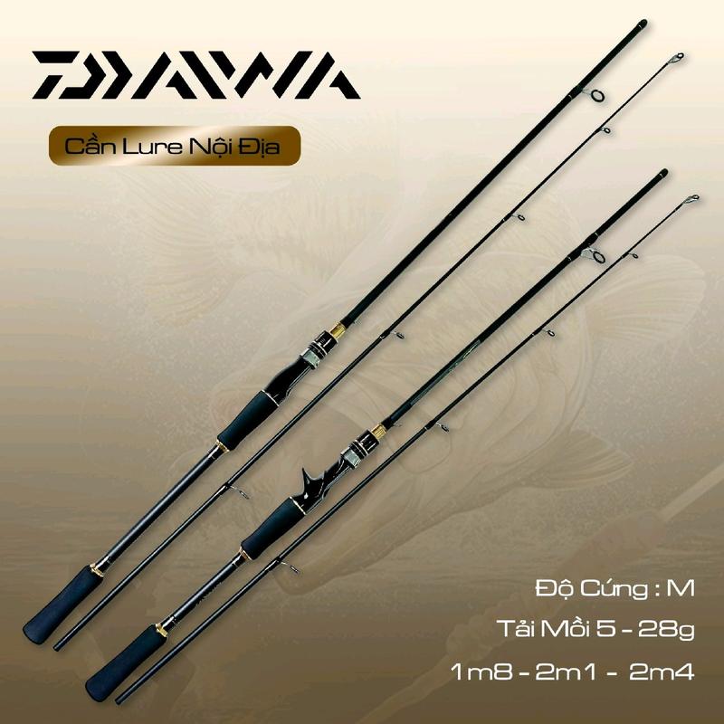 Cần câu lure Daiwa mội địa .máy ngang và máy đứng carbon  1m8 2m1 2m4 Bắt Cá Đi Câu Bắt Cá Đi Câu