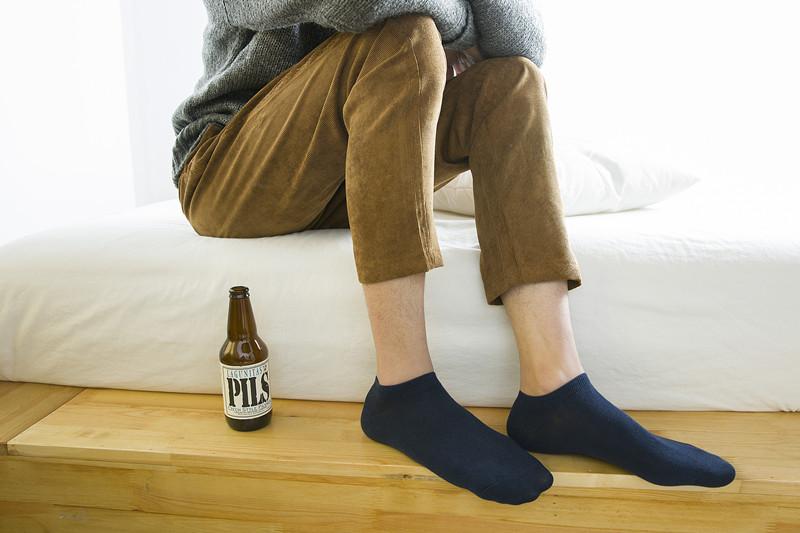Product Introduction of Summer Korean Style Men's Cotton Boat Socks Retro Fashion Invisible Socks Plain Flat Socks Personality Fashion 18