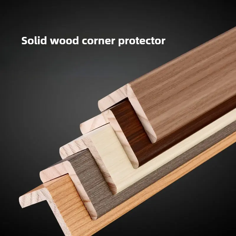 Solid wood corner protection strip Corner protection strip Living room decoration Yang corner line Anti-collision strip Tile wall edge right angle hemming strip