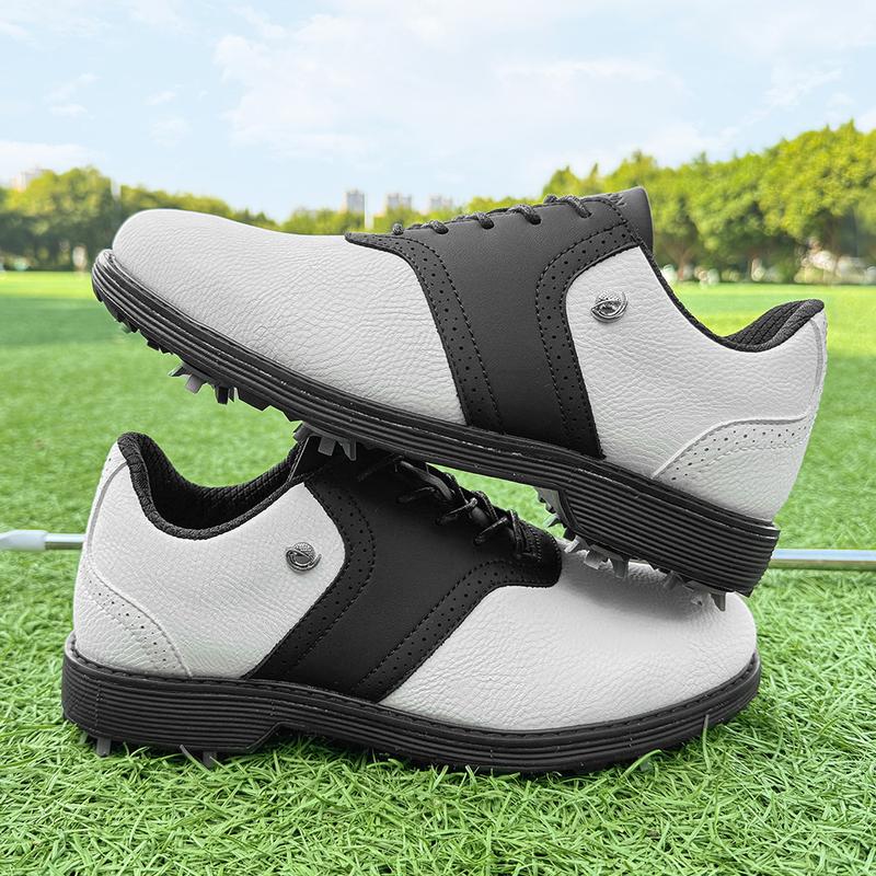 Product Introduction of Professional Men Golf Shoe Brogue Removable Leather Shoes with Nails Casual Business Sneaker Non Slip 25