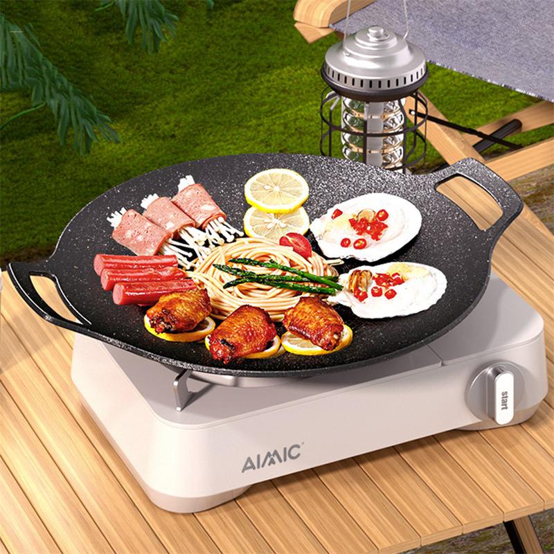 Product Introduction of None stick BBQ/Cooking Plates Kitchenware Utensils Outdoor Camping BBQ Stove 4