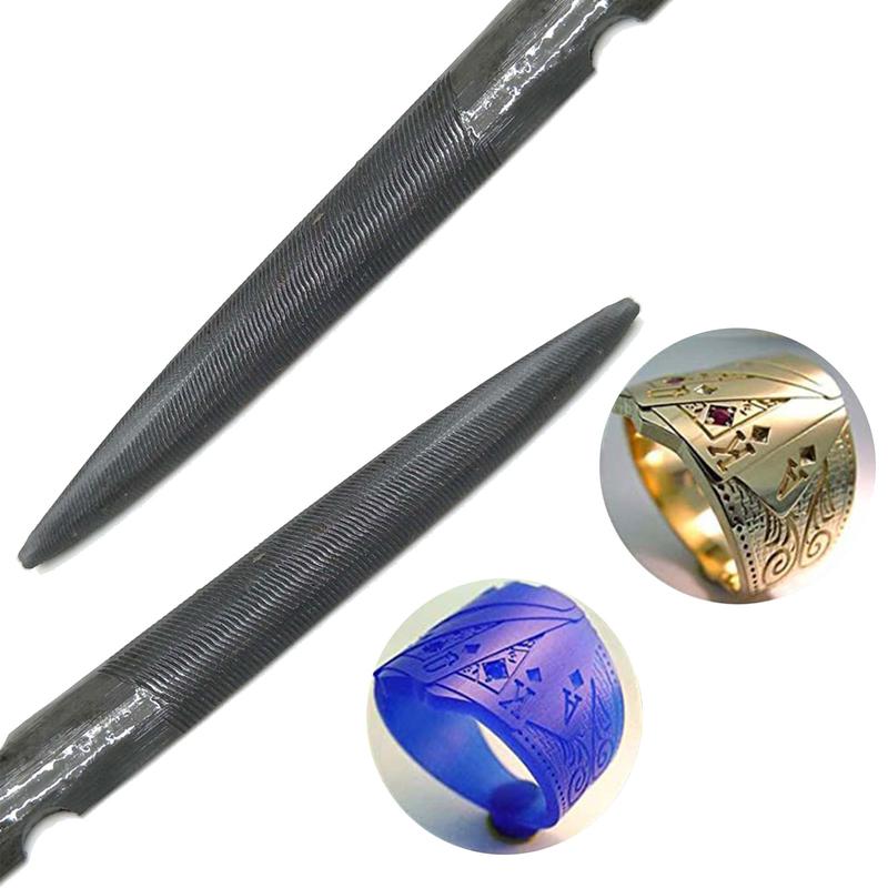 ✪ 8 Inch Double Ended Half Round Wax File Jewelry Tool for Carving and Filing 5