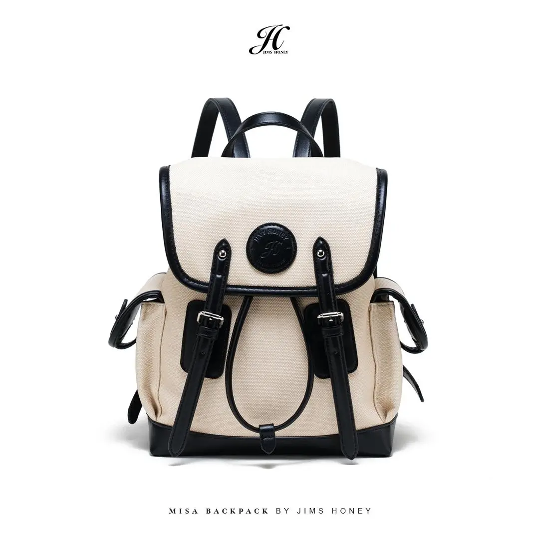 JIMS HONEY LOMBOK Misa Backpack - Tas Ransel Wanita Kulit Serut Sekolah