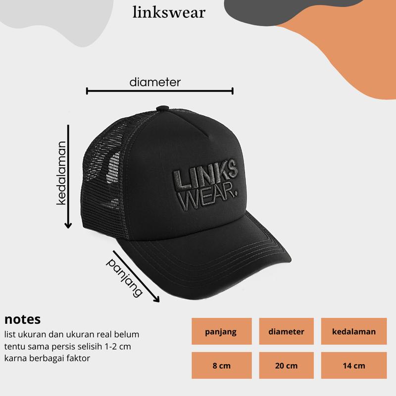 Product Introduction of Topi Jaring Distro Pria Trucker Hat Original Linkswear 0