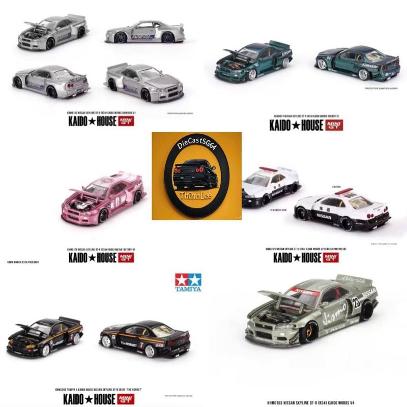 Xe Mô Hình Kaido House x MiniGT Nissan Skyline GT-R R34 Kaido Works