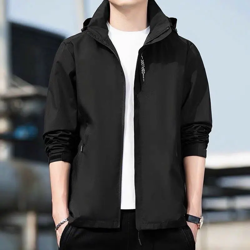 Áo khoác Gió UNISeX Nẹp Khoá,có Chốt cổ,Vải chống nước Jacket Menswear Vàng
