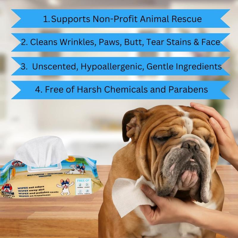 TikTok Shop Dog Wrinkle Wipes Bulldog and Cats Bulldog Wrinkle Wipes for Dogs Dog Wipes Bulldog Wipes Frenchie Wrinkle Wipes Dog Wipes Dog Wipes