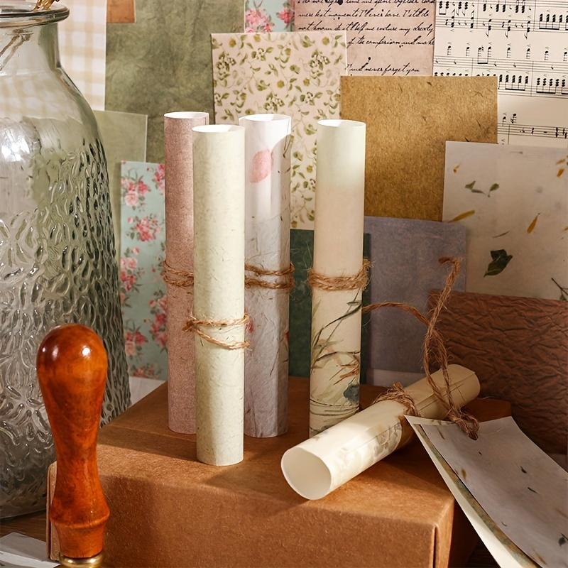Random Vintage Material Paper (60 Sheets/pack), Multipurpose Scrapbooking & Journal Making Material Paper, DIY Decorative Paper for Scrapbooking & Journal Making 4