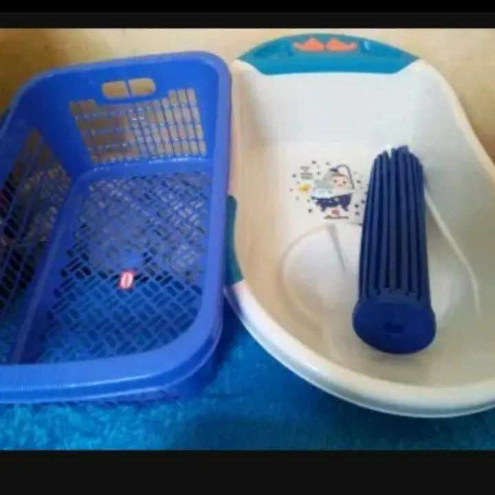 3IN1 PAKET LENGKAP BAK MANDI BAYI ONIX BONUS KERNJANG DAN FOLDING 20STIK 1