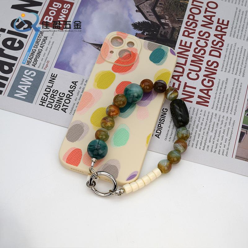 Product Introduction of High-Grade Cellphone Chain Chain Key Pendants Mobile Phone Pendant Key Chain Beads Beaded Phone Chain Pendant 7