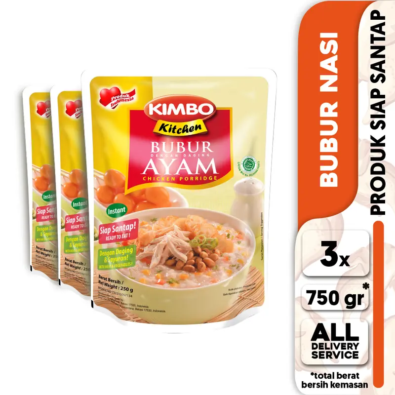 KIMBO Kitchen Bubur Ayam Triple Pack 0