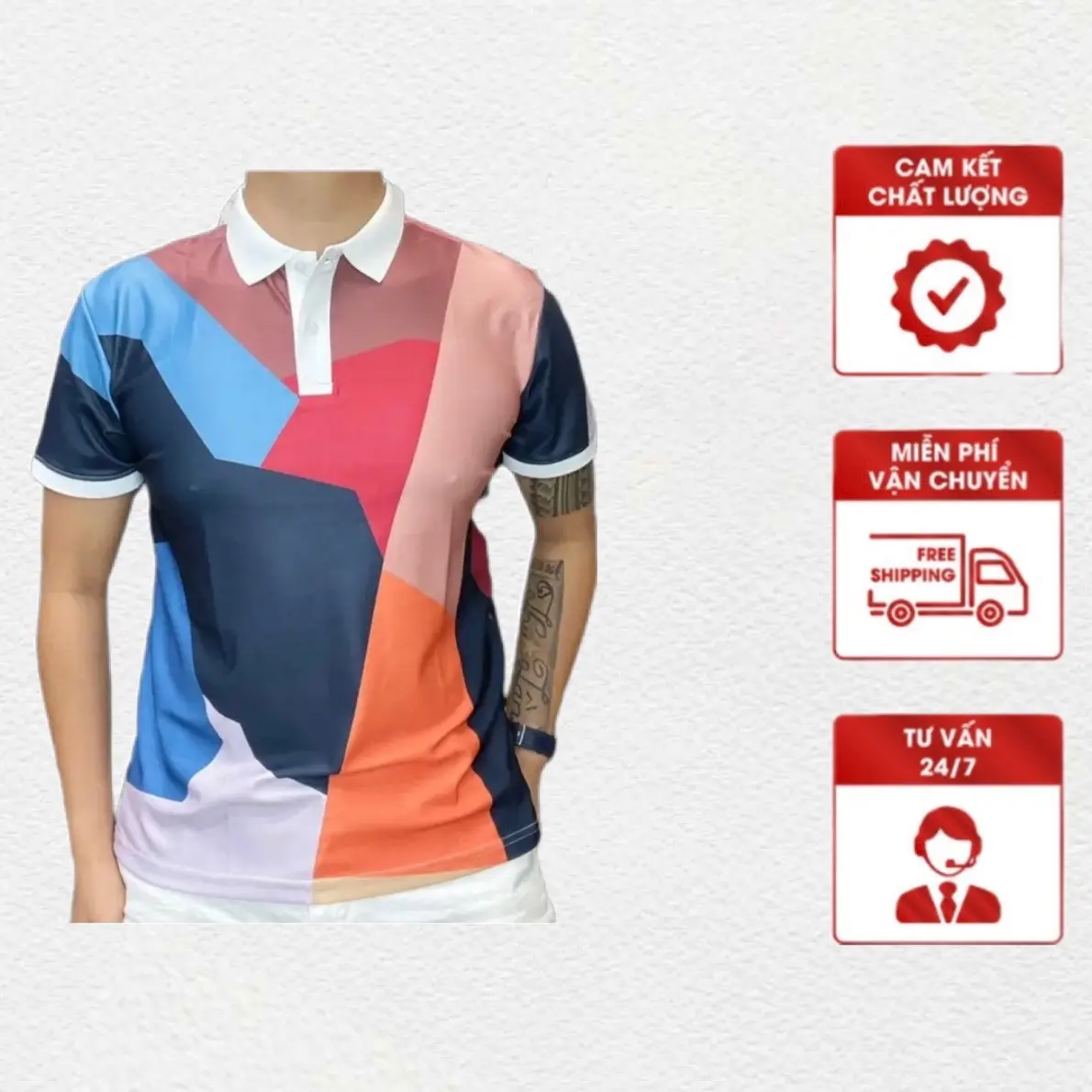 Áo polo Thầy Minh Tuệ chất vải cotton cá sấu (hàng loại 1)