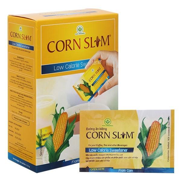 Đường bắp ăn kiêng Corn Slim hộp 125g (50 gói x 2.5g)