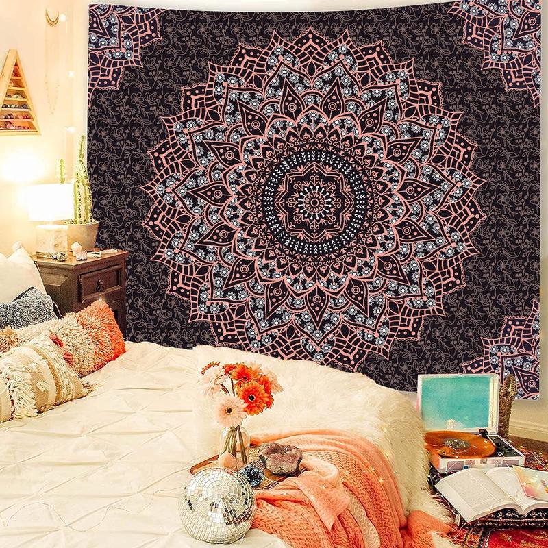 Product Introduction of Kain gantung bunga bohemian, Mandala, badl, hiasan rumah, kain dinding, ruang tamu, bilik tidur, permaidani hiasan dinding 5
