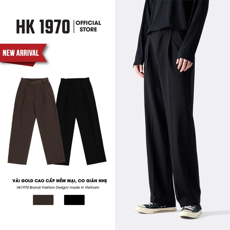 [BẢN NÂNG CẤP] Quần Tây Nam Cạp Chun Sau, Quần Âu Nam Ống Suông Vải Gold Cao Cấp Mềm Mịn Form Dáng Hàn Quốc Q214