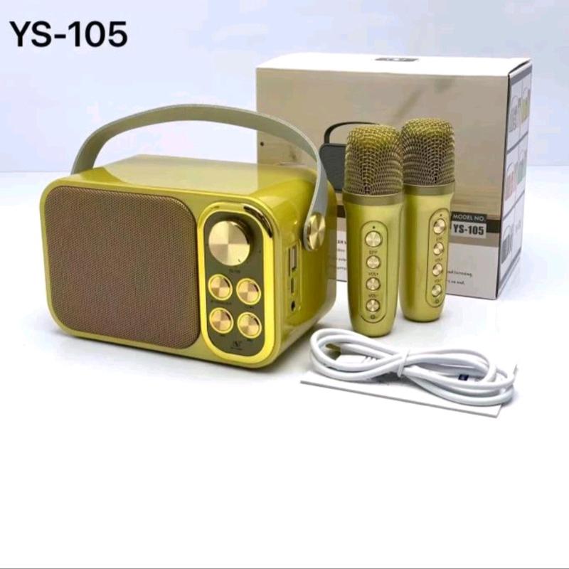 Loa karaoke Bluetooth mini ys 105 và ys 103 kèm micro không dây, micro hút giọng, thay đổi giọng hát, âm thanh siêu hay