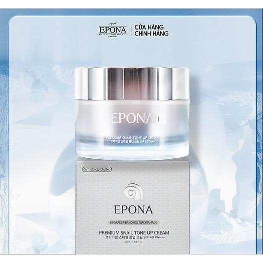  ️️ Kem Nâng Tone - Dưỡng Trắng 3in1 Epona Premium Snail Tone Up Cream X2 Niacinamide Edition SPF 40 PA +++ 50ml️️  Kem nâng tông - dưỡng trắng da Epona Premium Snail Tone Up Cream x2 Niacinamide Edition là dòng sản phẩm nâng cấp nổi tiếng đến từ thươn 