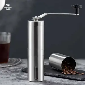 Penggiling Kopi Manual Stainless Steel dengan Bilah Keramik Presisi – Adjustable 3 Level Grind untuk Seduh Kopi Autentik di Rumah & Praktis Dibersihkan