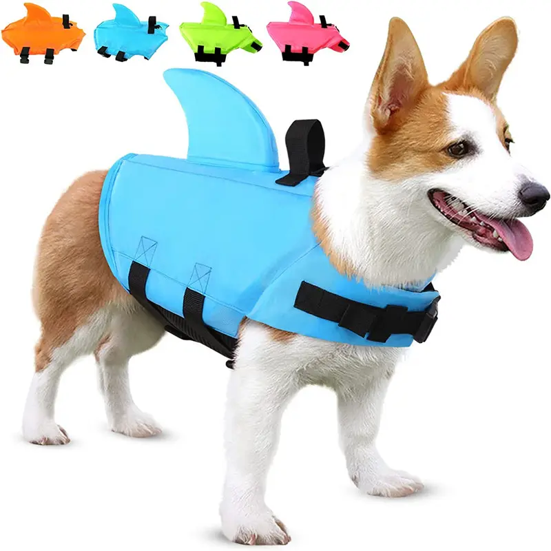 Dog Life Vest Summer Pet Life Jacket Dog Clothes Dogs Swimwear Pets Swimming Suit Floating Preserver Dog Supplies