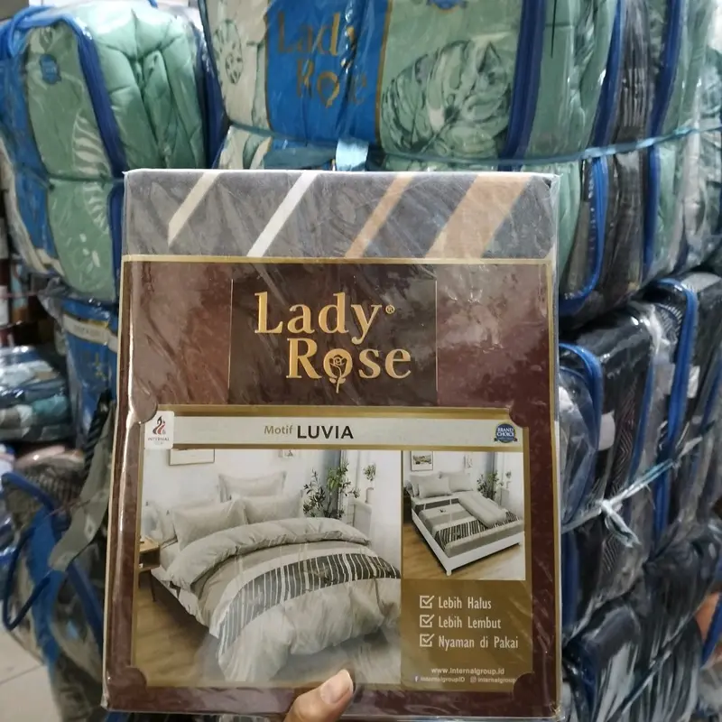 New Motif Sprei  Lady Rose UK 160x200 Queen / 180x200 King / Seprai Ladyrose 4