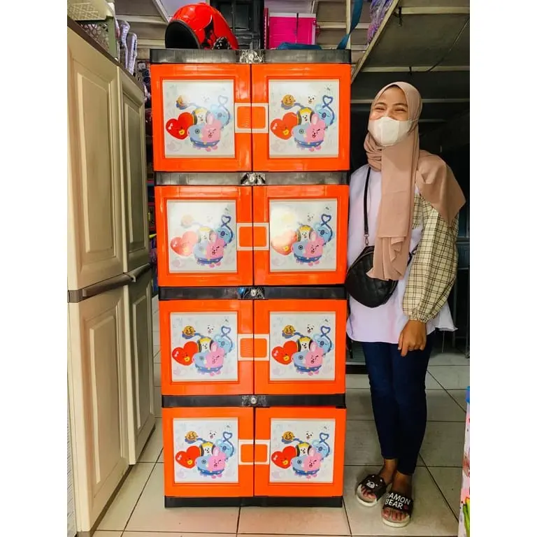 lemari plastik lemari pakaian JUMBO SUSUN 4 1