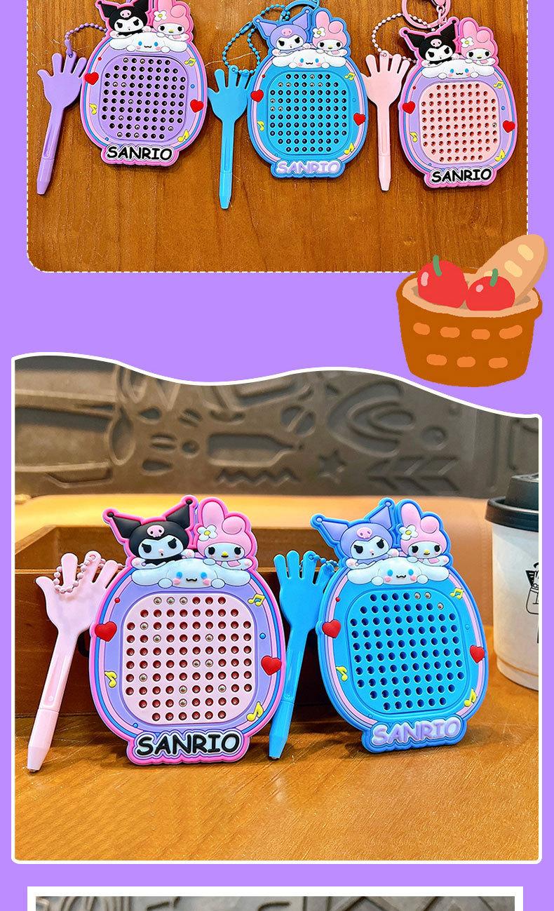 Mainan edukatif anak / papan gambar bola baja magnetik / gantungan kunci kartun / alat penghilang stres