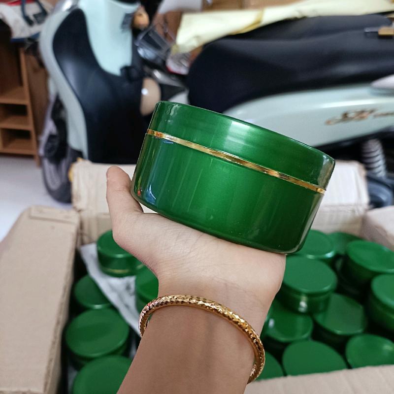 (Combo 5) hủ đựng kem body 250gr viền vàng( Tính cả hủ)DK:10CM, CAO:5CM, LÒNG: 3.7cm) 7