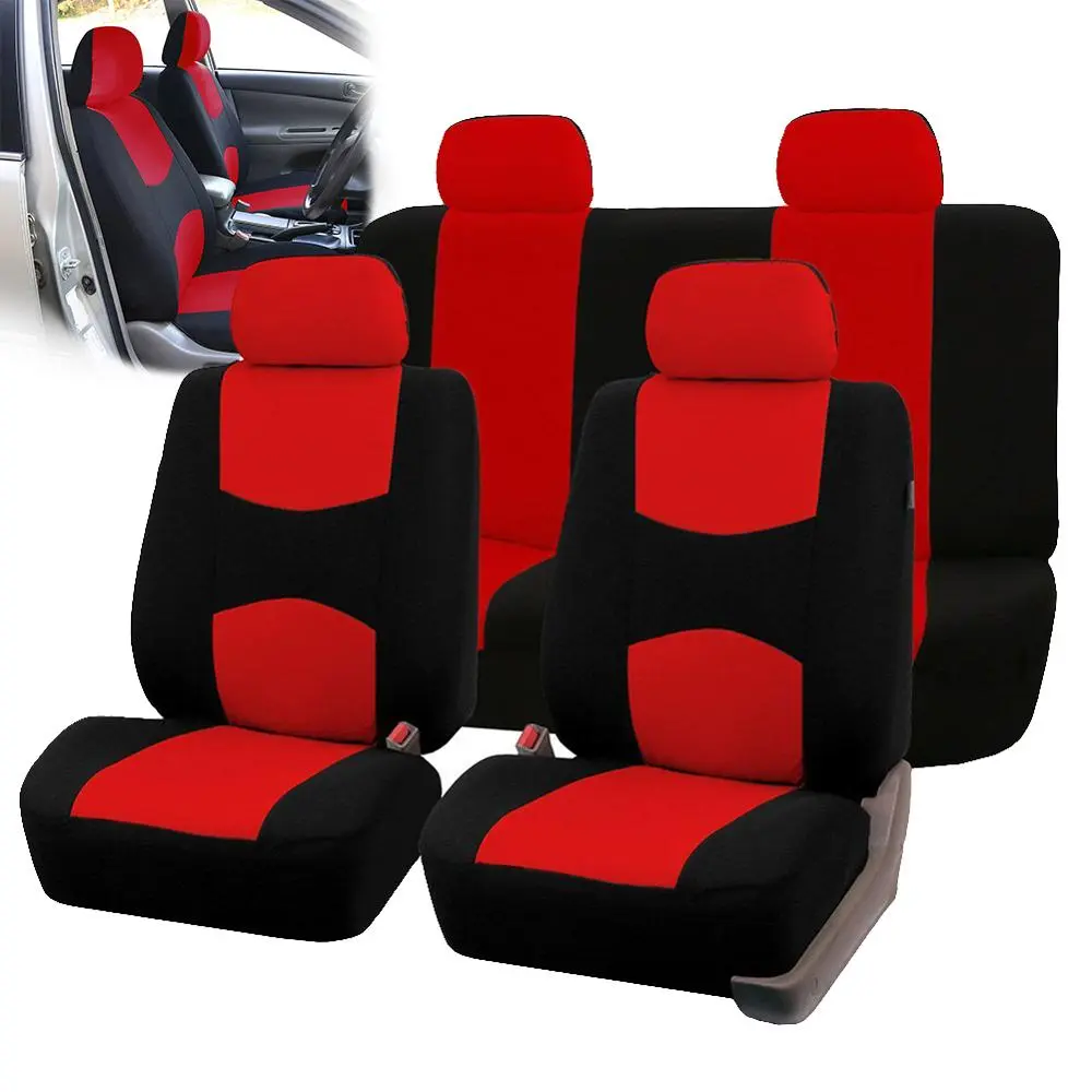 Sarung Tempat Duduk Kereta, Bahan Fabrik, Sesuai untuk Proton Wira, Waja, Iriz, Saga, Iswara, Persona, X50, X70, IRIZ, Perdana, 5 Tempat Duduk, Depan dan Belakang, 5 Tempat Duduk, Semua Musim, Kalis Air, Bernafas, Set Penuh Semua Musim