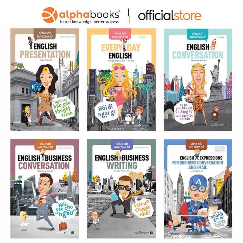 Sách - (COMBO/LẺ) Sống Sót Nơi Công Sở - Bí kíp chinh phục Tiếng Anh chốn công sở - Alpha Books