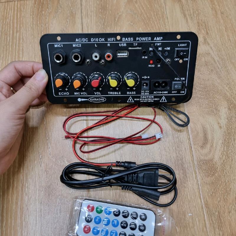  Mạch loa D10 bluetooth 5.0 hát karaoke 400w chạy điện 12v 24v và 220v  tặng kèm phụ kiện như hình ảnh  Nghe Nhạc Kem 