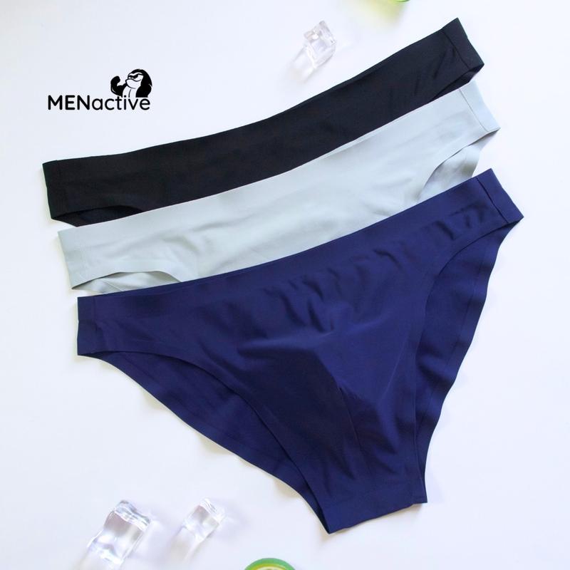 COMBO 3 Quần lót tam giác nam Menactive, lụa băng mềm mịn, viền cắt ép nhiệt không đường may QT05 Quần Boxer Menswear Sịp