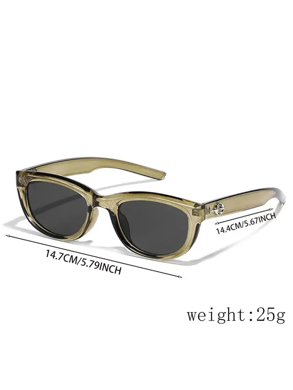 Vintage Cat Eye Frame Sunglasses, Trendy Casual Sunglasses for Everyday Use, Fashion Accessories for Outdoor Activities 1