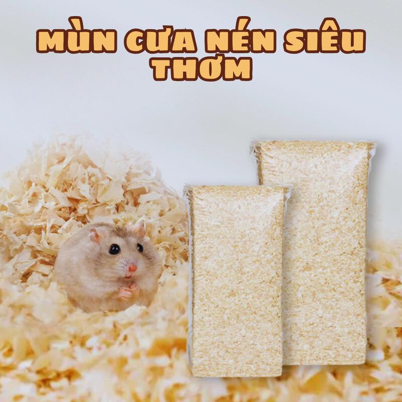 Mùn cưa nén lót chuồng cho Hamster Bọ Ú (Chuột Lang) Thỏ Cảnh mùn thông cao cấp