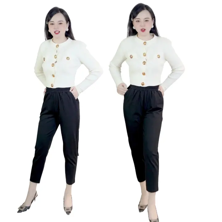 Quần Baggy Nữ có ly gấu vải Umi hàn cao cấp co giãn 4 chiều, không xù lông, không cắn chỉ  Women 2