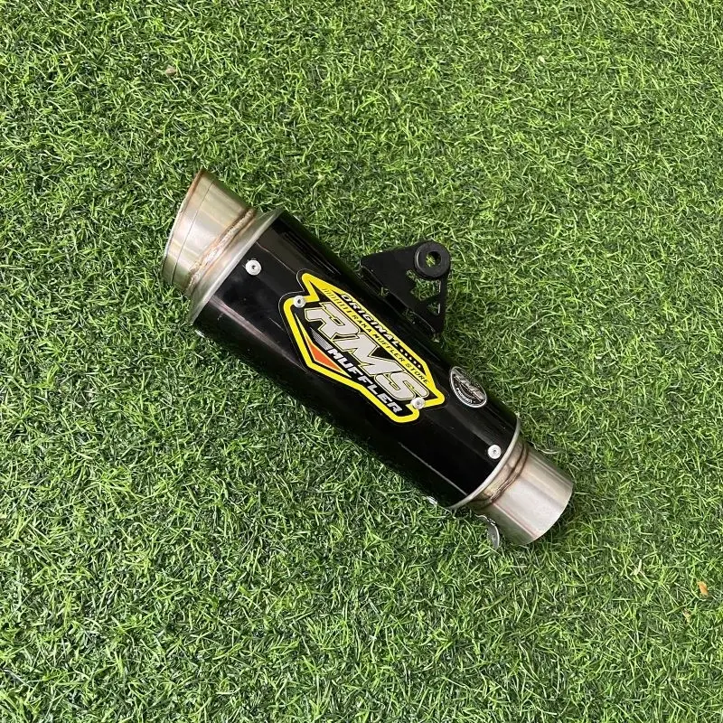 slincer knalpot RMS Muffler Original pro black inlet 50 sarangan full shorty 0