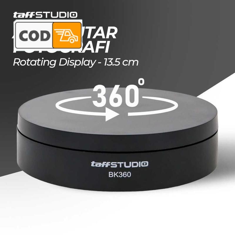 Rotating Display Alas Putar Foto Produk Bulat 13.5cm 2-6 RPM Putar 45 ...